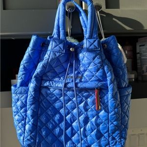 MZ Wallace Metro Convertible Backpack in Electric/Bright Blue